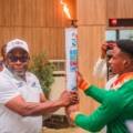 Gov. Otti receives Niger Delta Games Torch, Pledges improved Abia Outing.